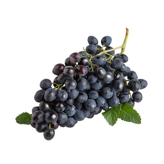 Виноград киш-миш чёрный на ветке (вес)