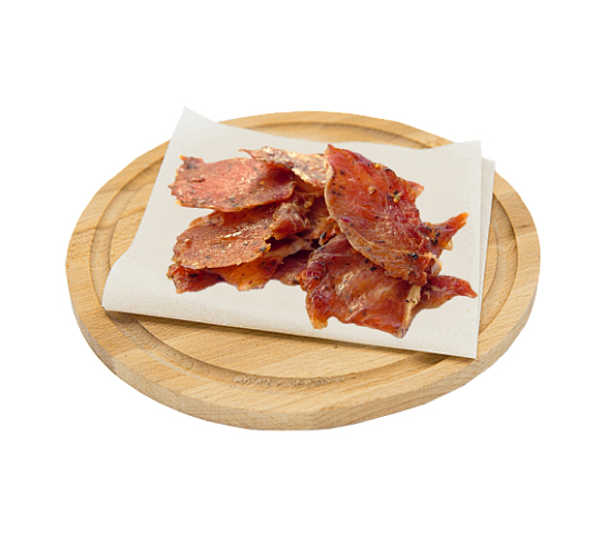 Ломтики из мяса свинины вялено-сушеные 