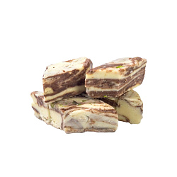 Халва шоколадно молочная «Зебра» с фисташкой (вес)