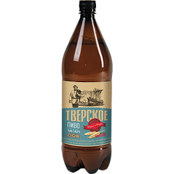 Пиво светлое фильтрованное б/а «Тверское» 1,4 л.