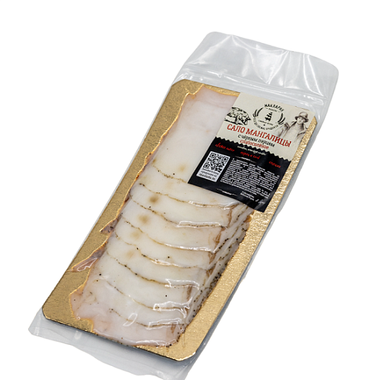 Сало мангалицы с перцем слабосоленое в нарезке 80 гр.