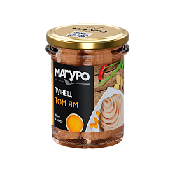 Филе полосатого тунца Магуро в соусе «Том Ям» с маслом 200 гр.  