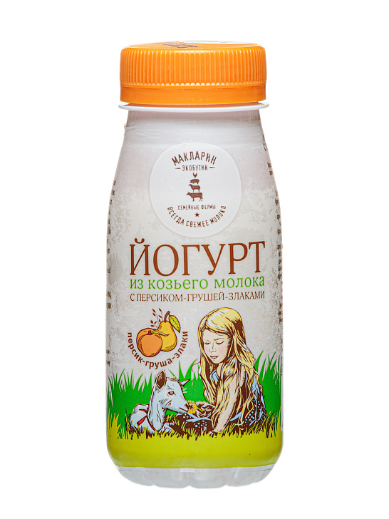 Йогурт из козьего молока персик-груша (150 г)