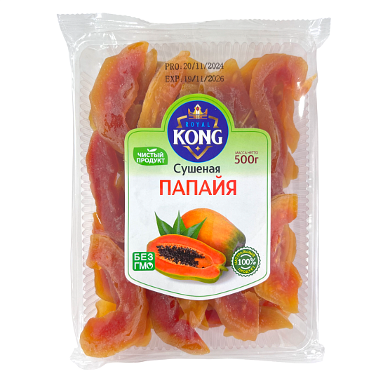 Папайя натуральная сушёная 500 гр.