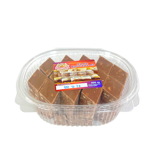 Халва Узбекистан с молочным шоколадом/с белым молочным шоколадом 400гр./шт.